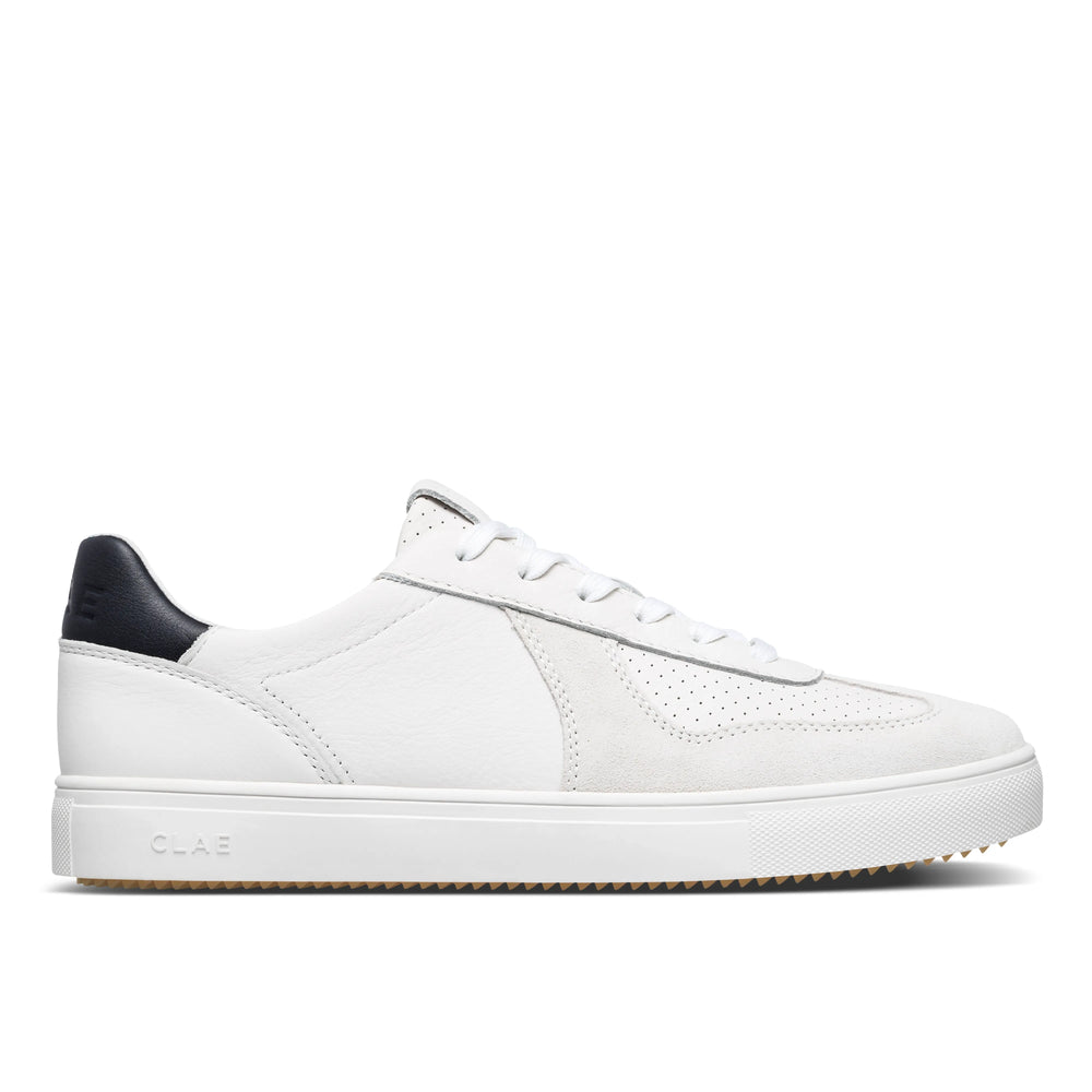 White Leather Navy