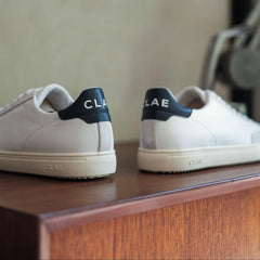 White Leather Navy