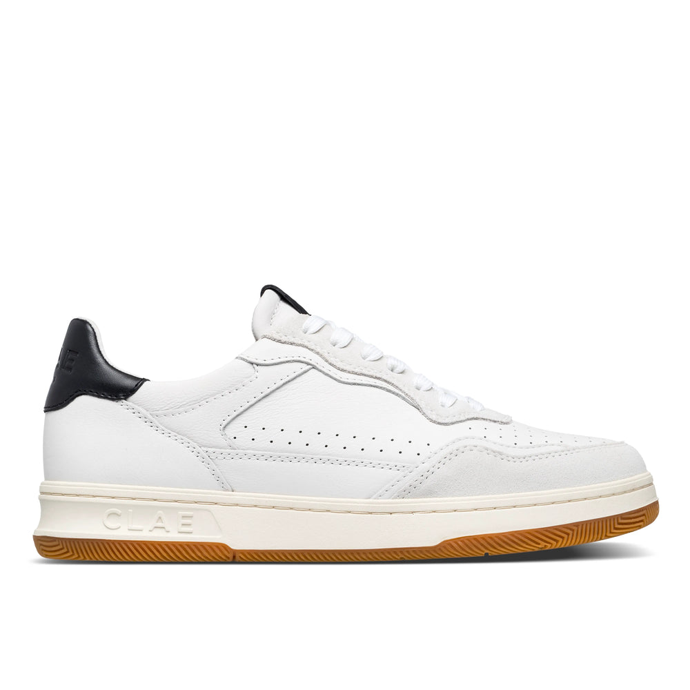 White Leather Black