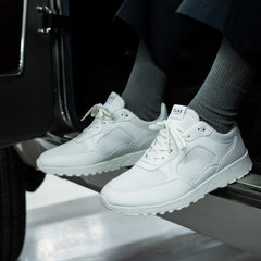 Triple White Leather