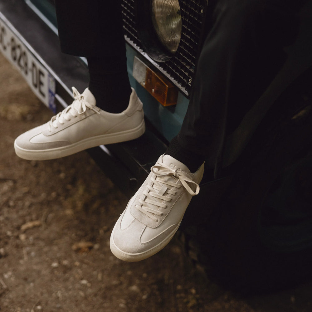Triple Off-White Leather