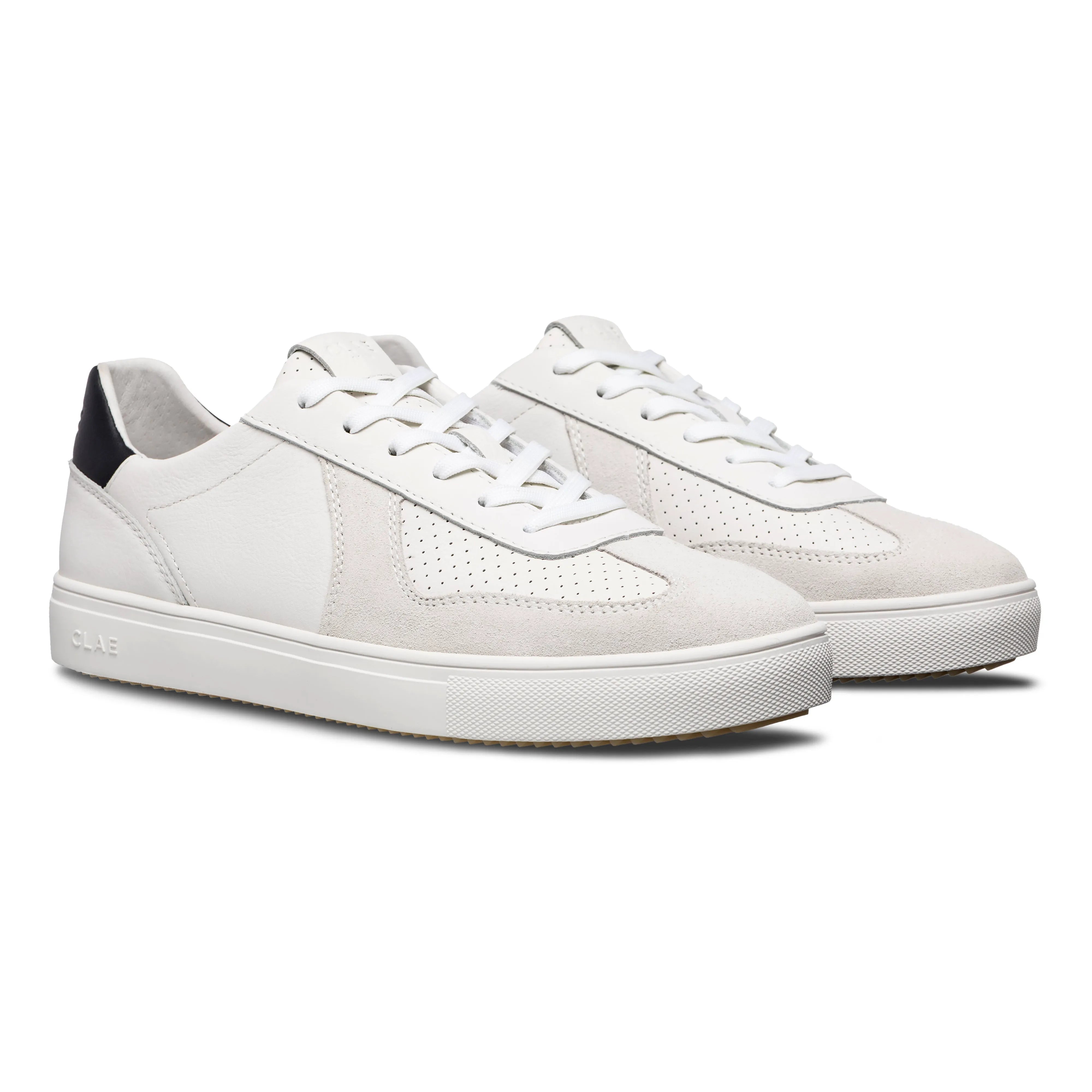 White Leather Navy