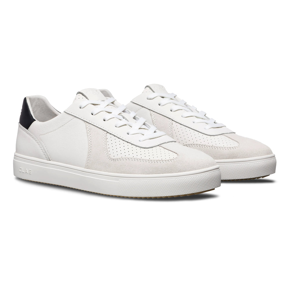 White Leather Navy