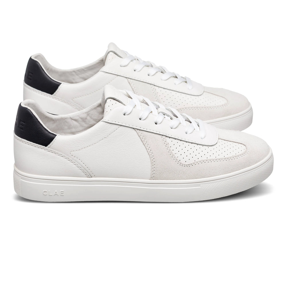 White Leather Navy