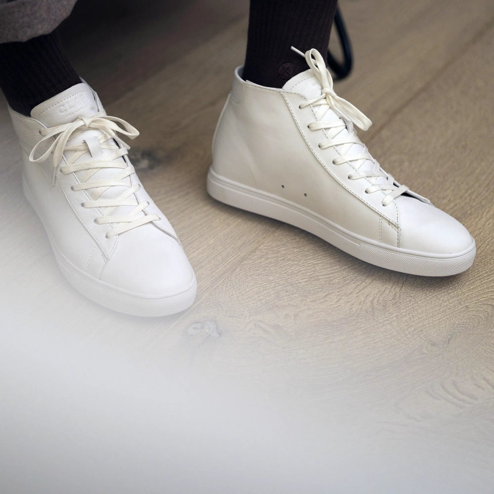 Triple White Leather