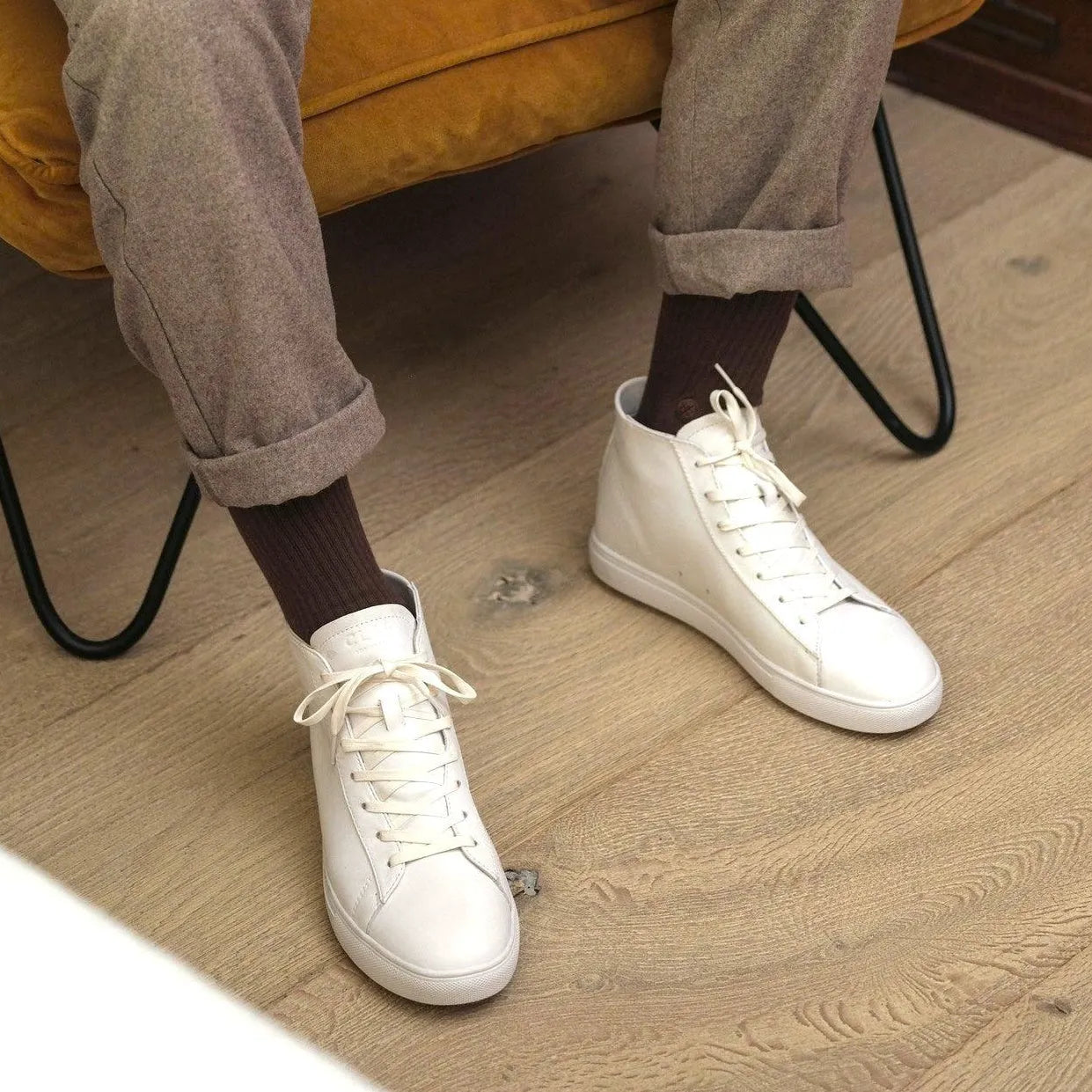 Triple White Leather