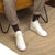 Triple White Leather