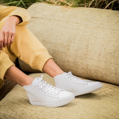 Triple White Leather