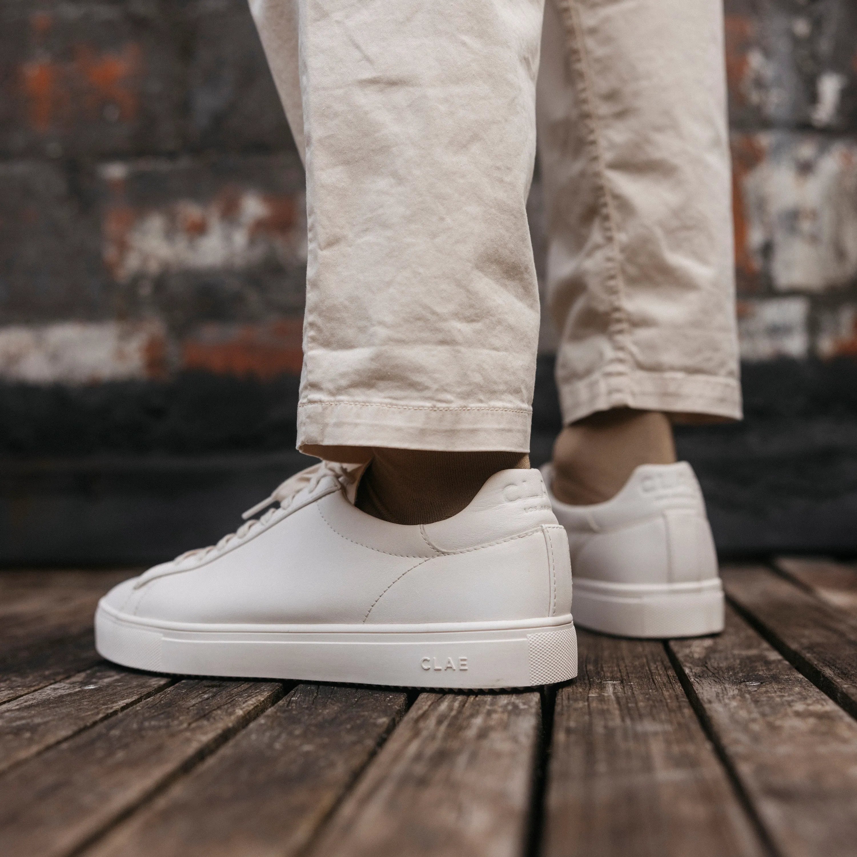 Triple Off-White Leather