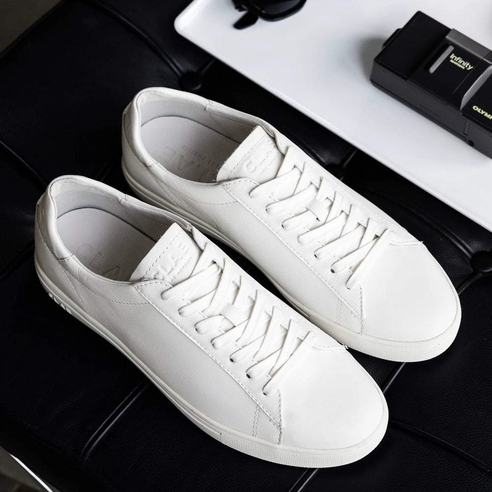 Triple White Leather