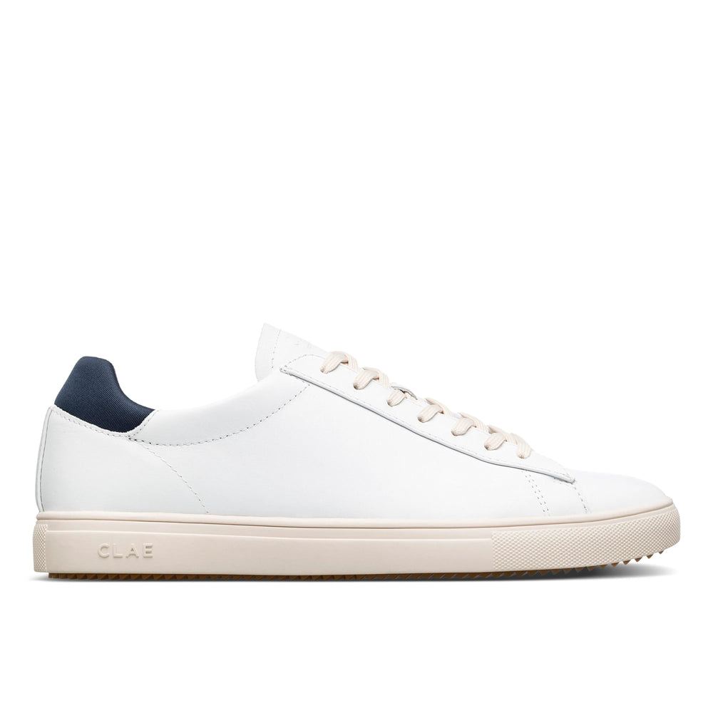 White Leather Navy