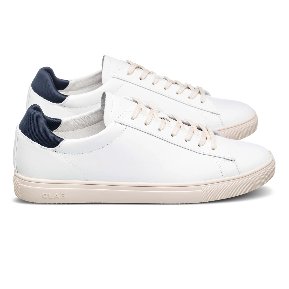 White Leather Navy