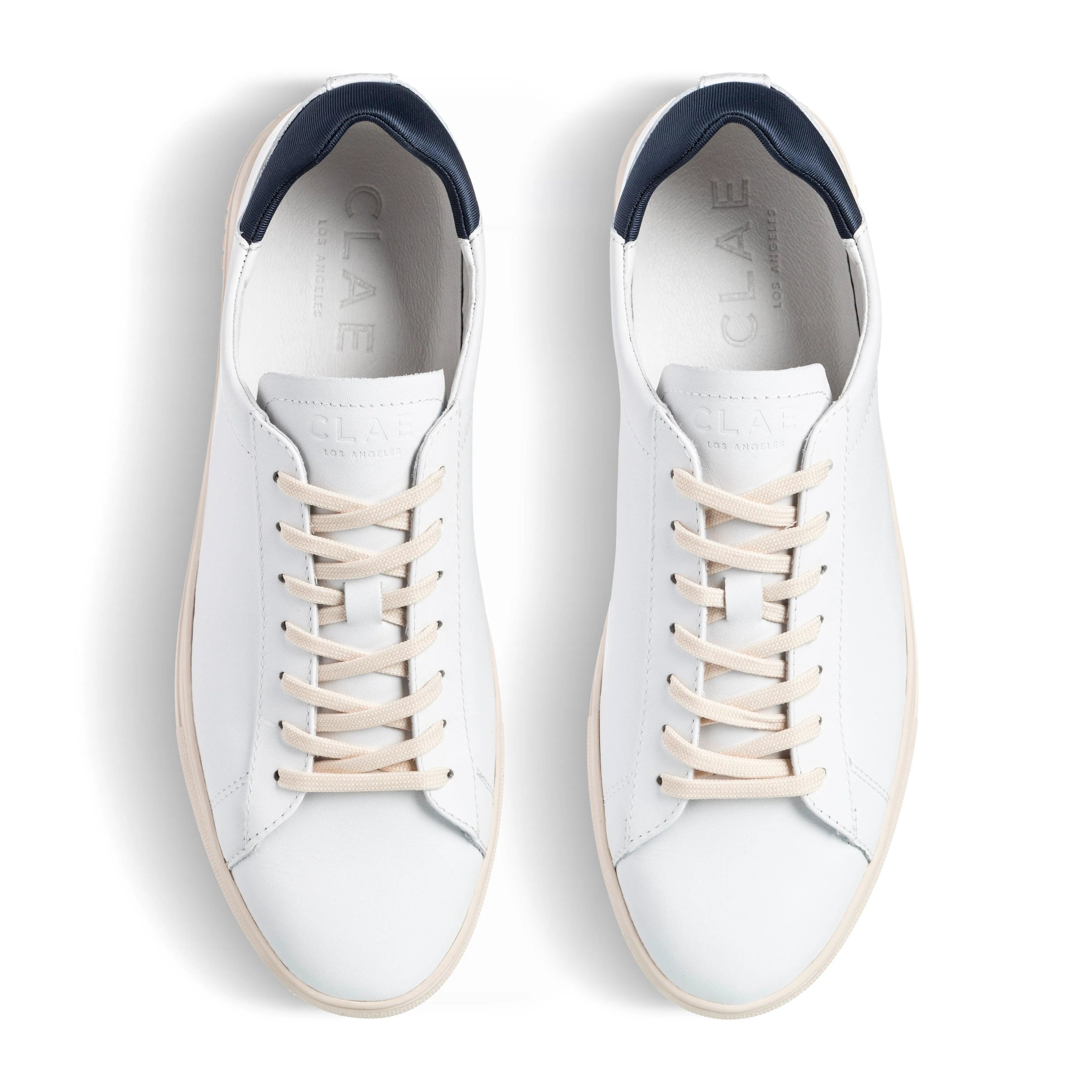 White Leather Navy
