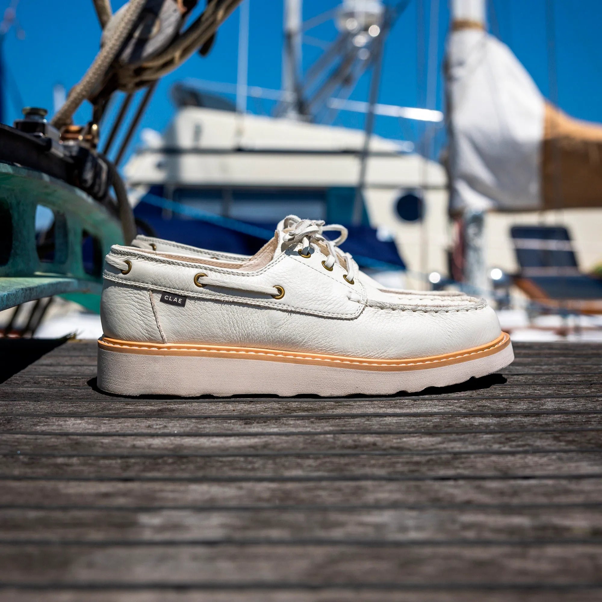 Triple Off-White Leather