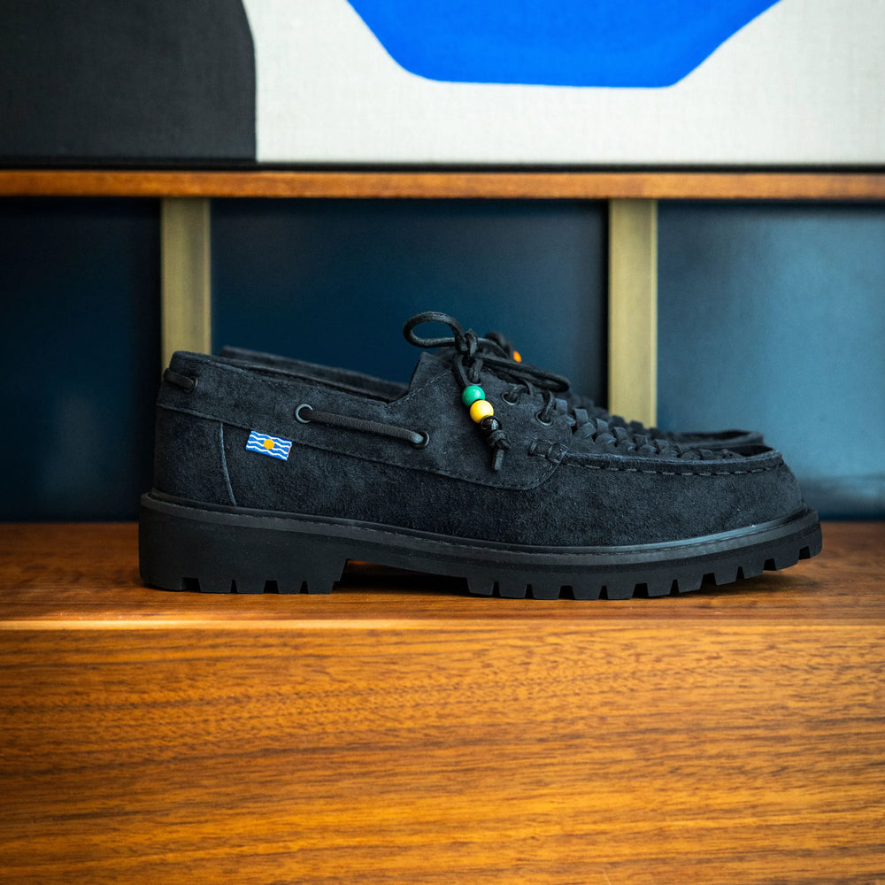 Triple Black Suede