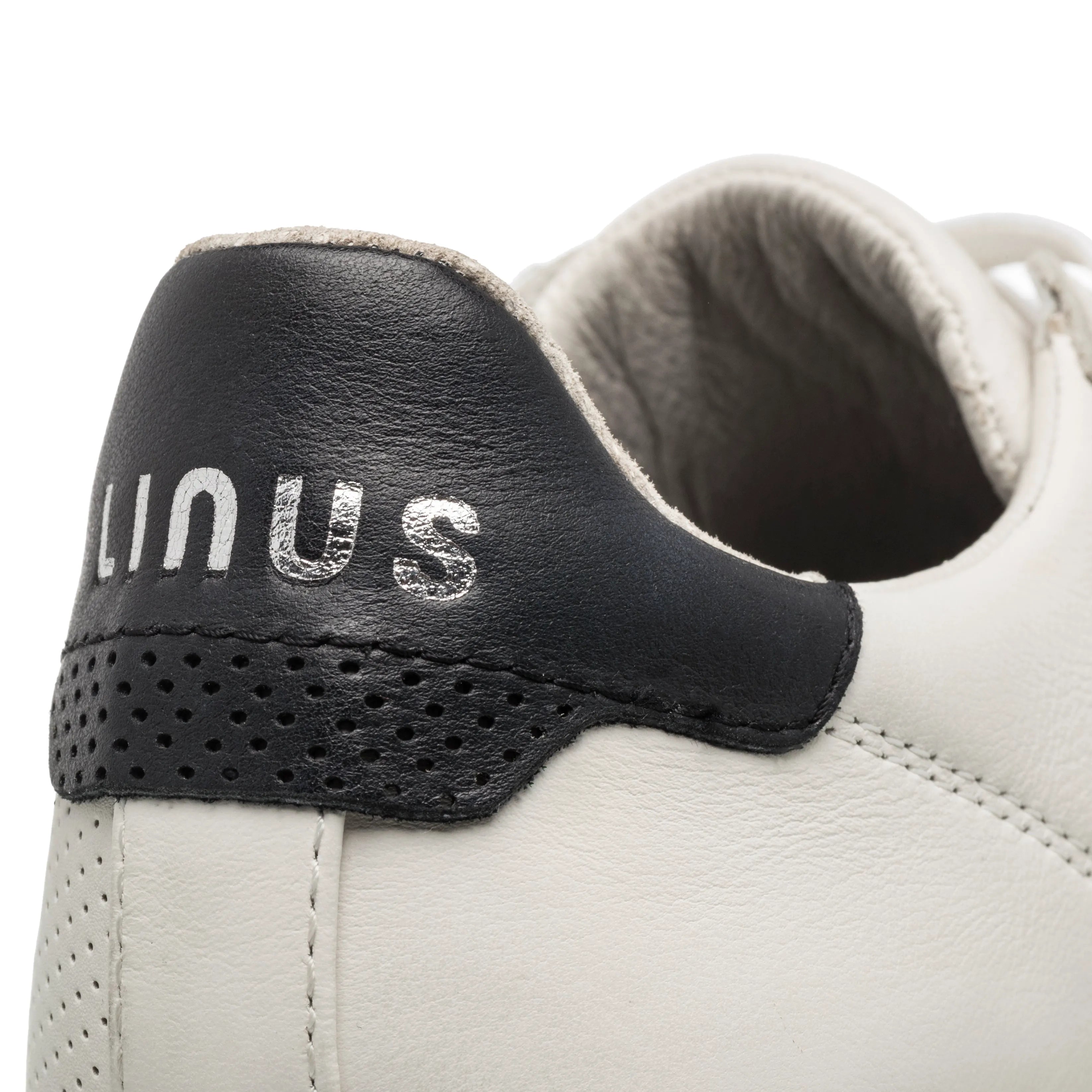 White Leather Black