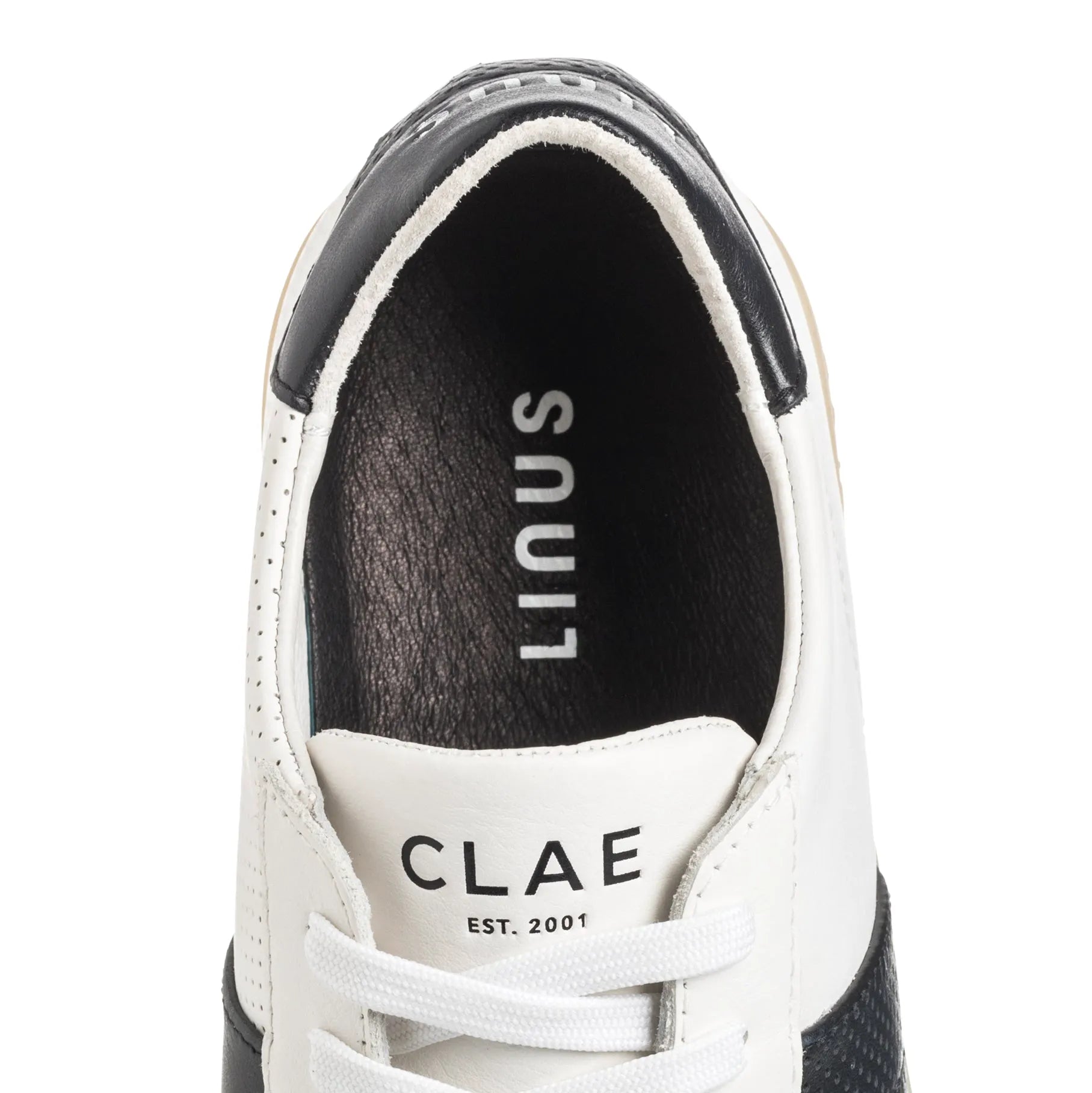 White Leather Black