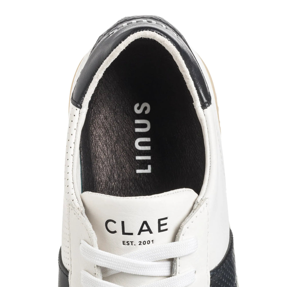 White Leather Black