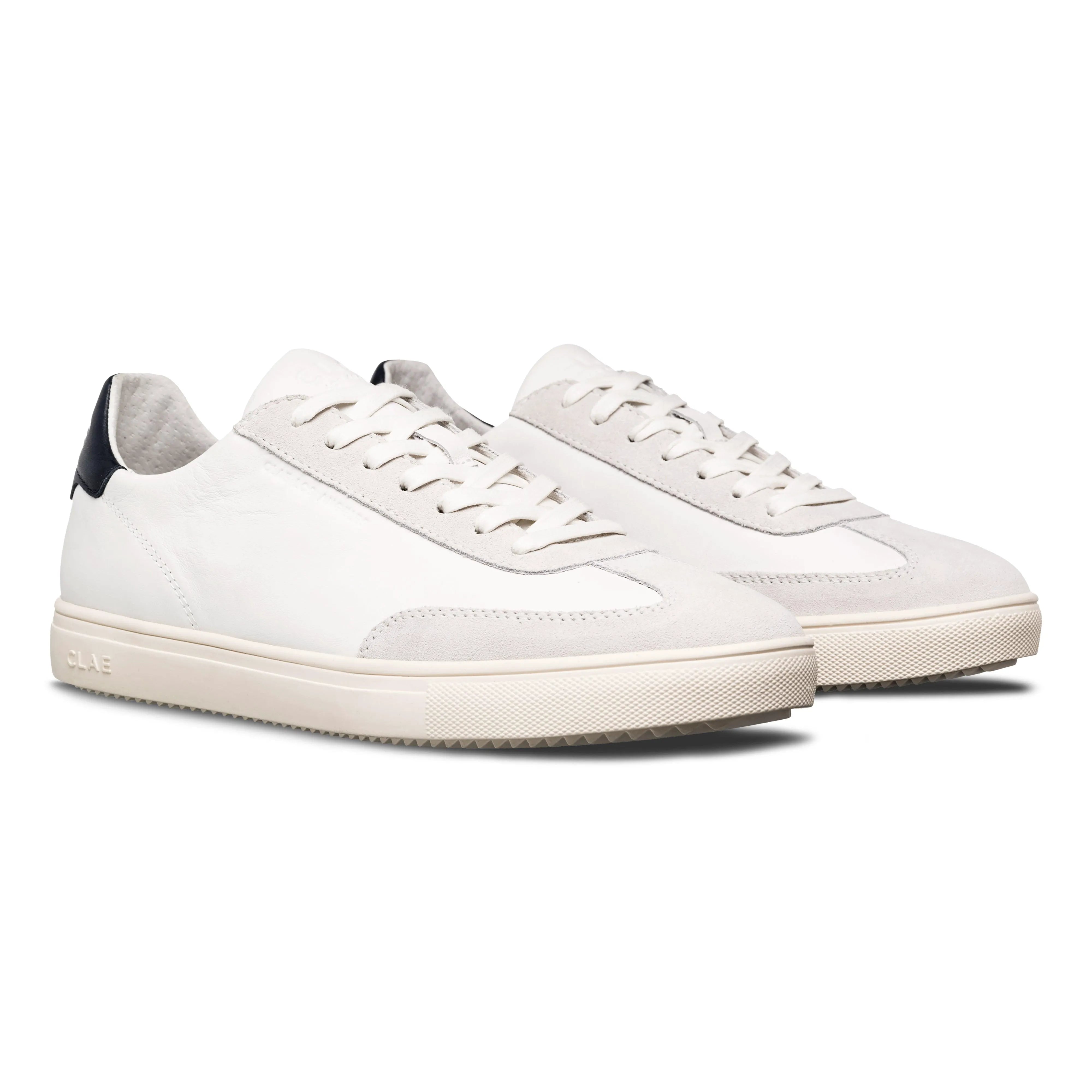 White Leather Navy