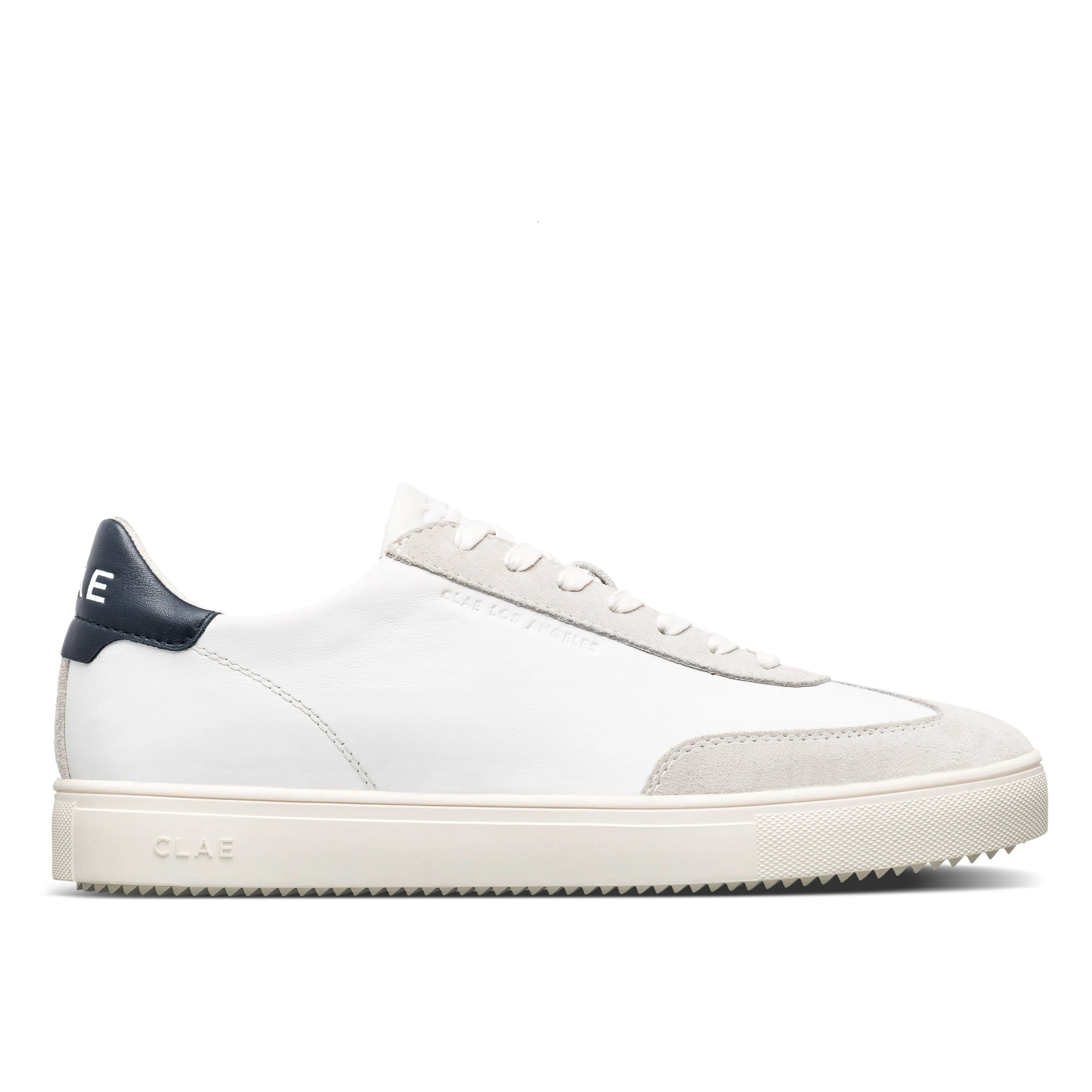 White Leather Navy