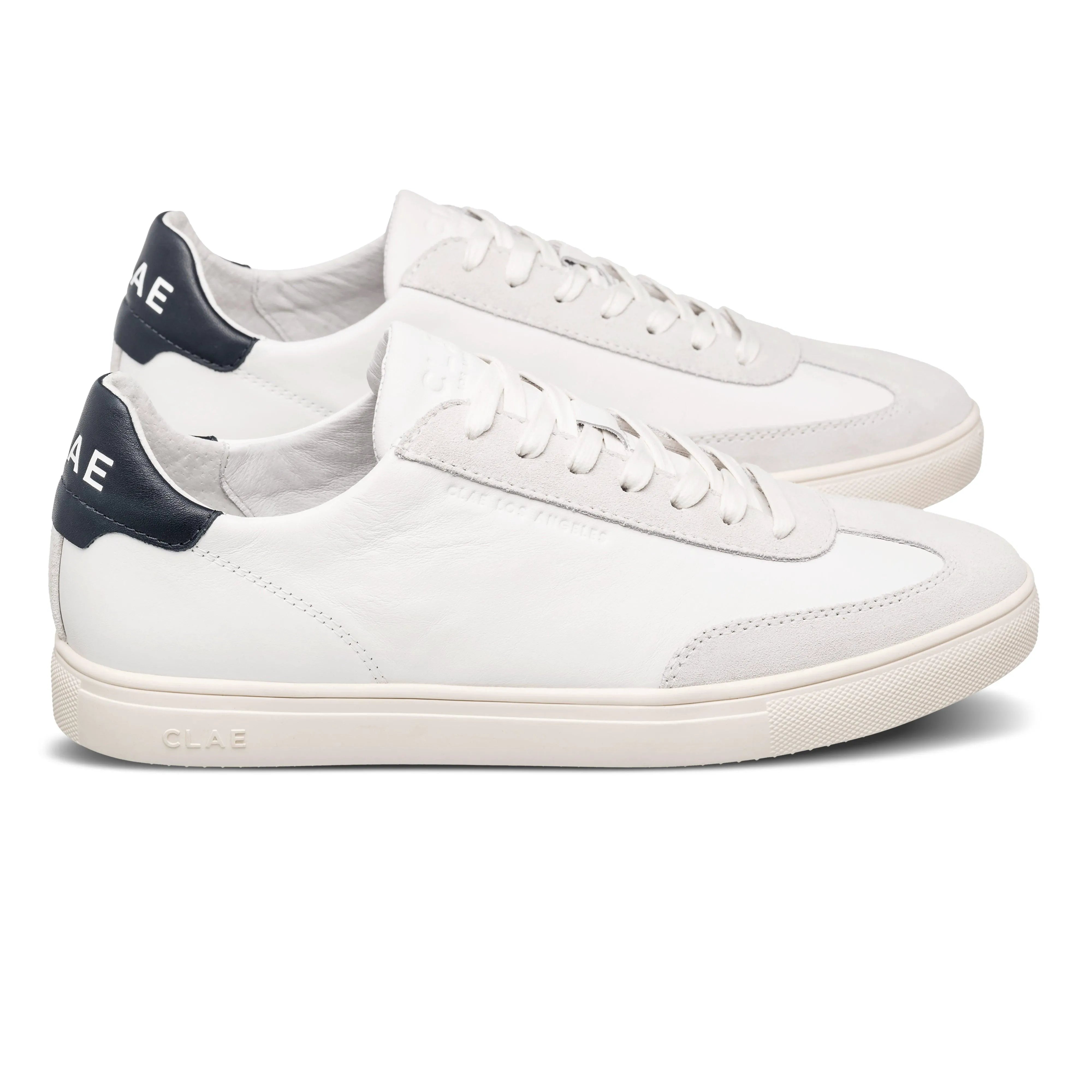 White Leather Navy