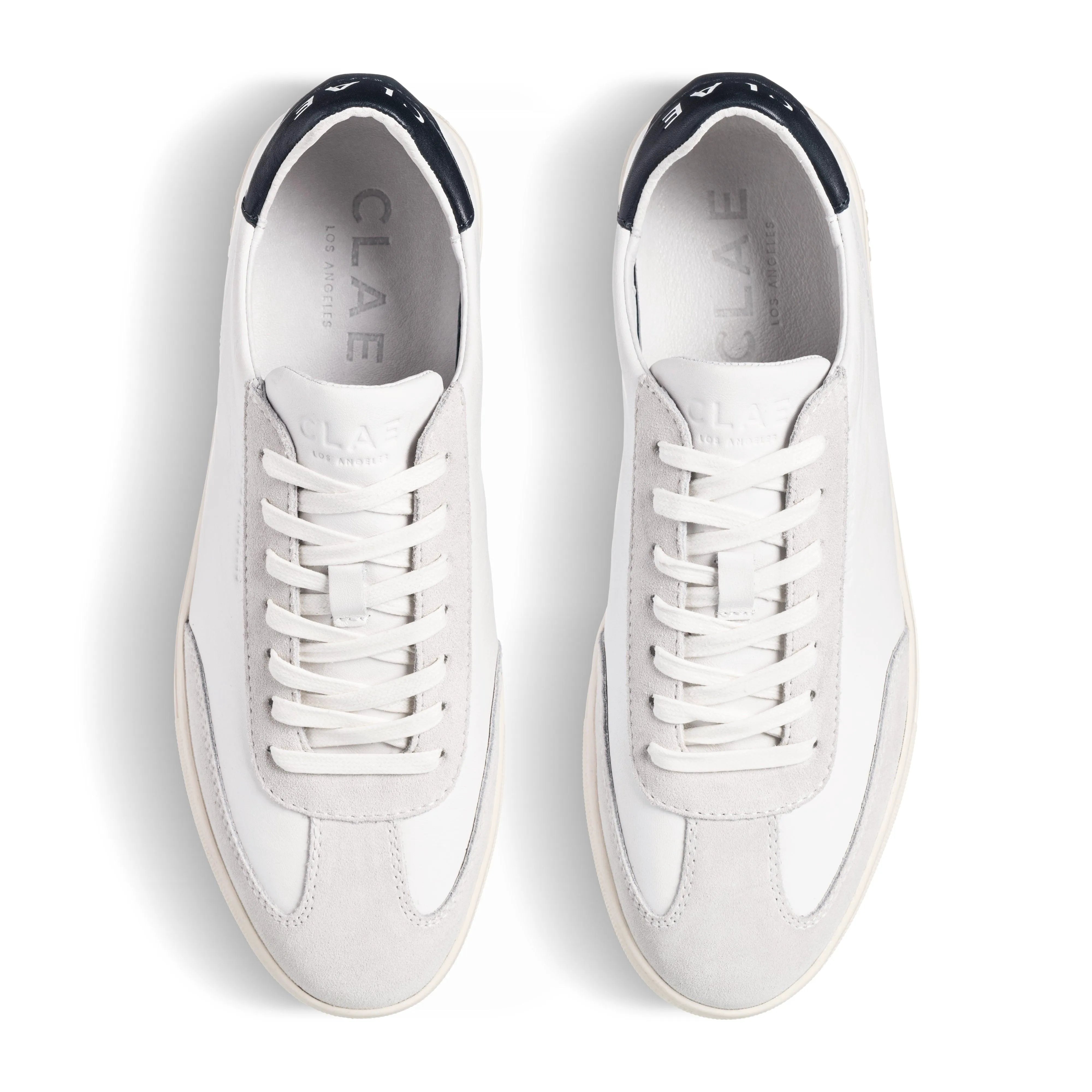 White Leather Navy