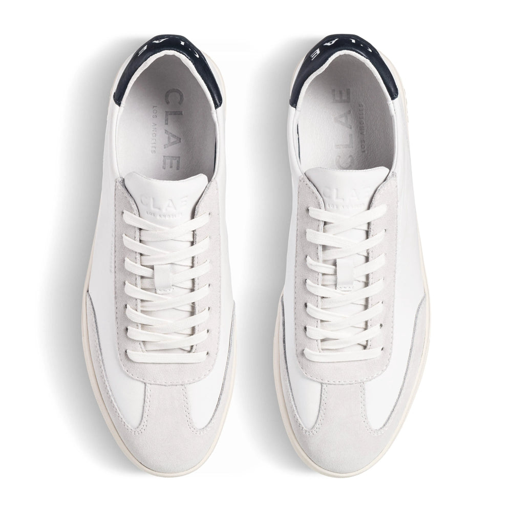 White Leather Navy