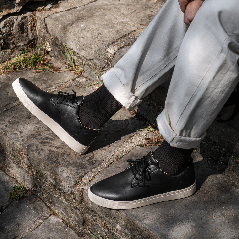 Black Milled Leather