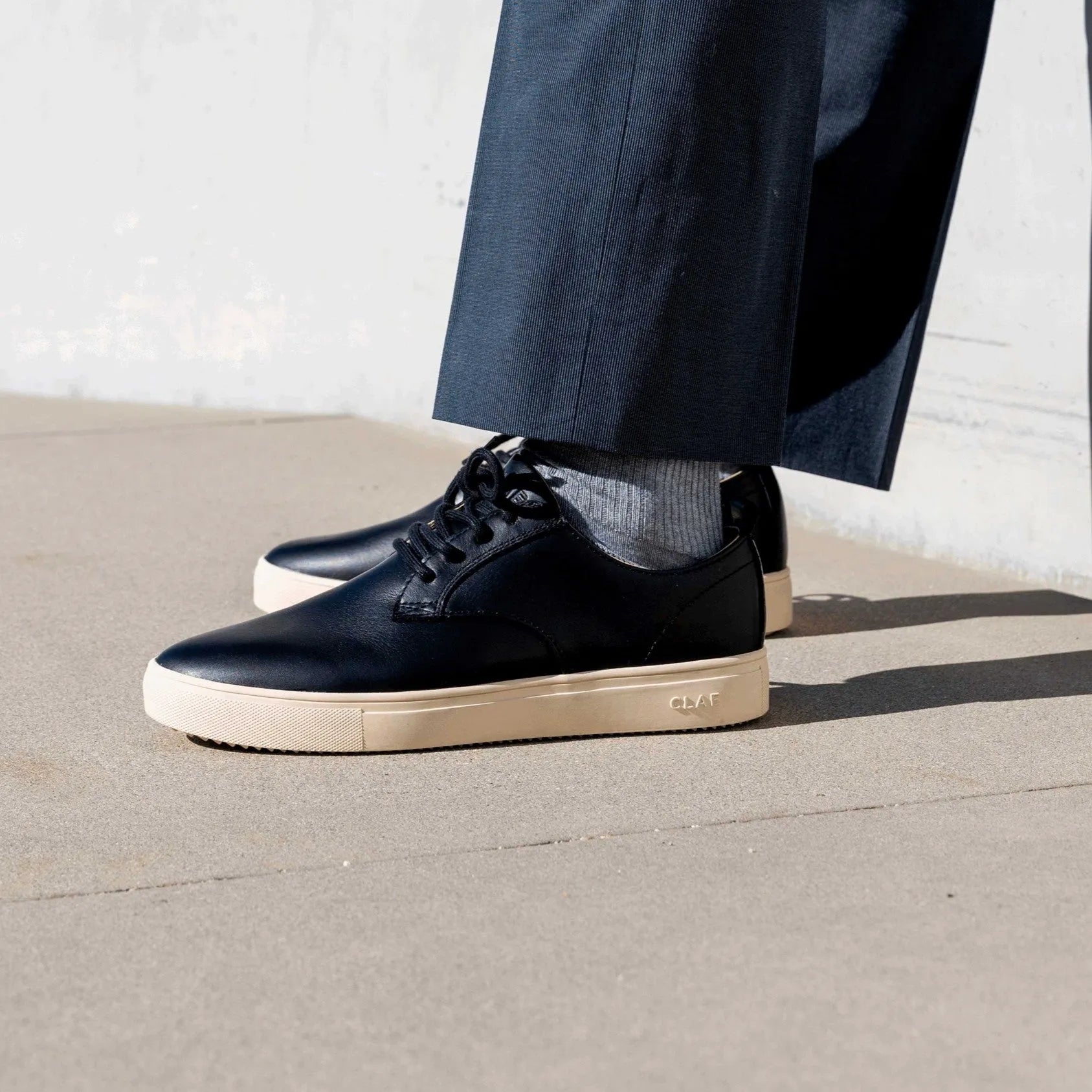 Black Milled Leather