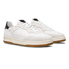 White Leather Black