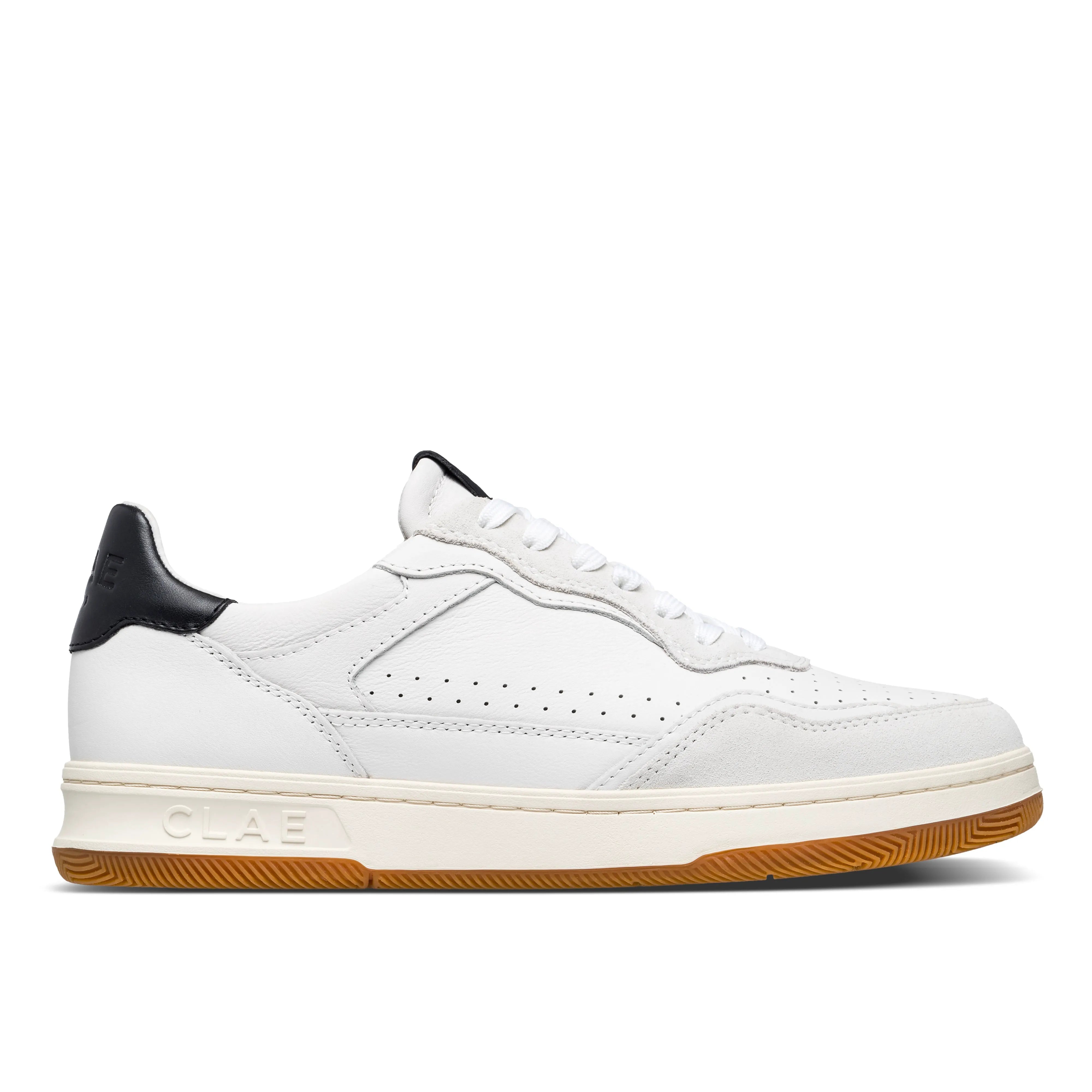 White Leather Black