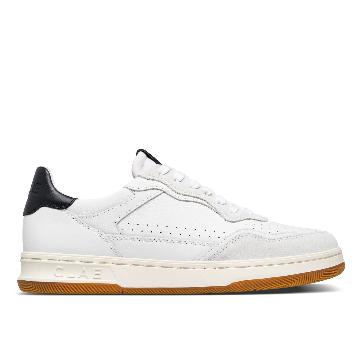 White Leather Black