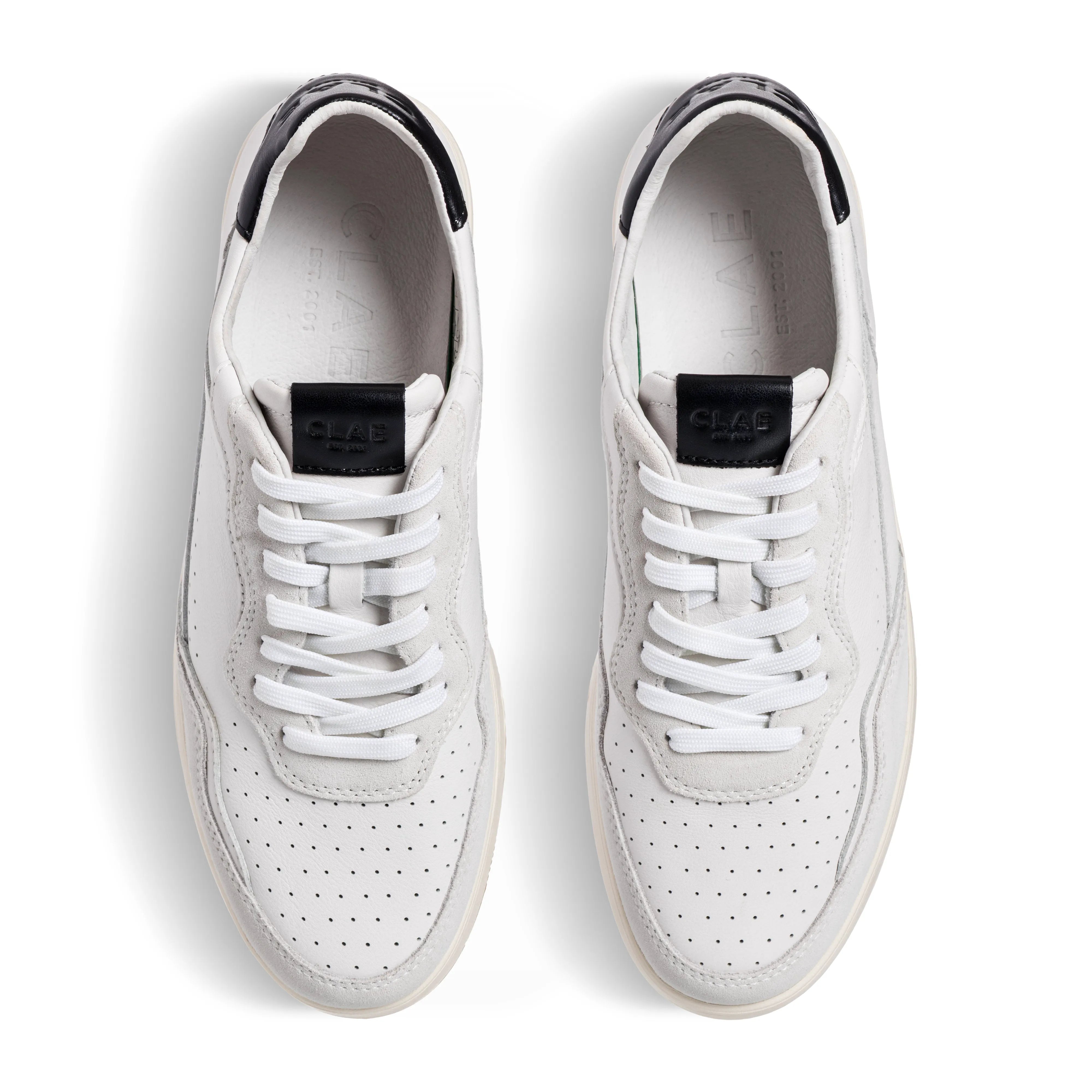 White Leather Black