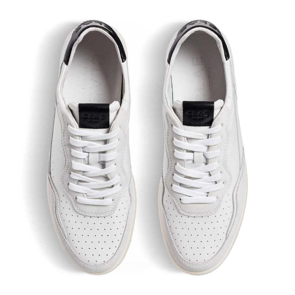 White Leather Black