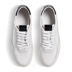 White Leather Black
