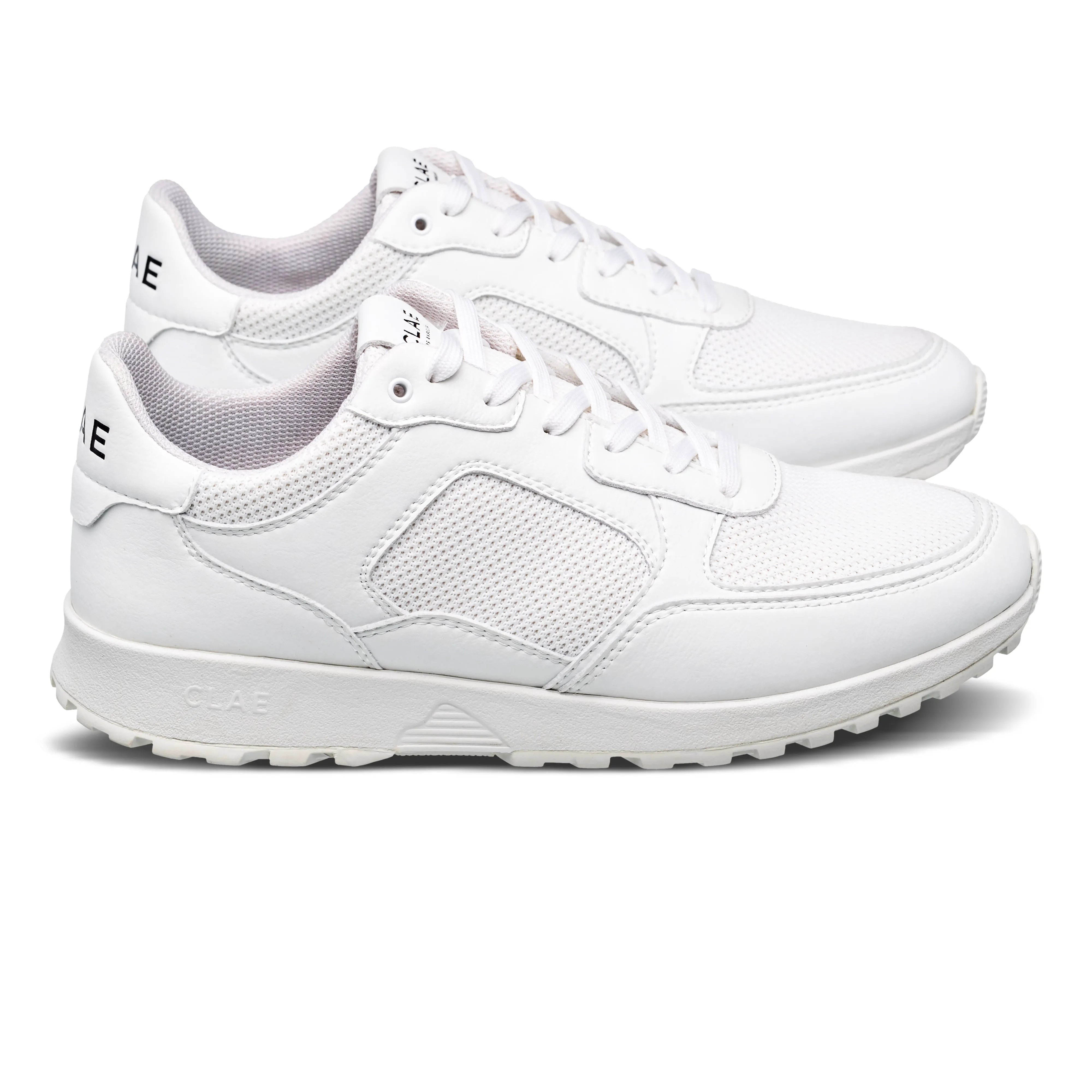 Triple White Leather