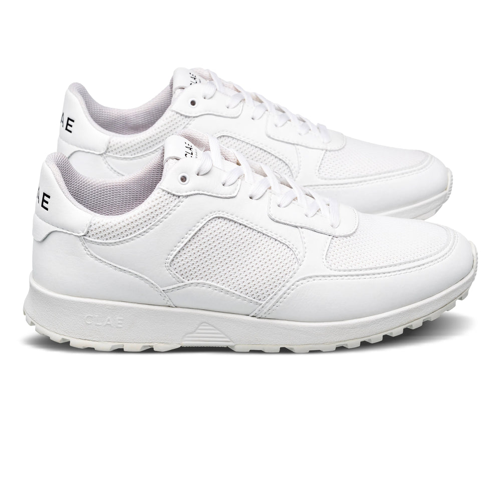 Triple White Leather