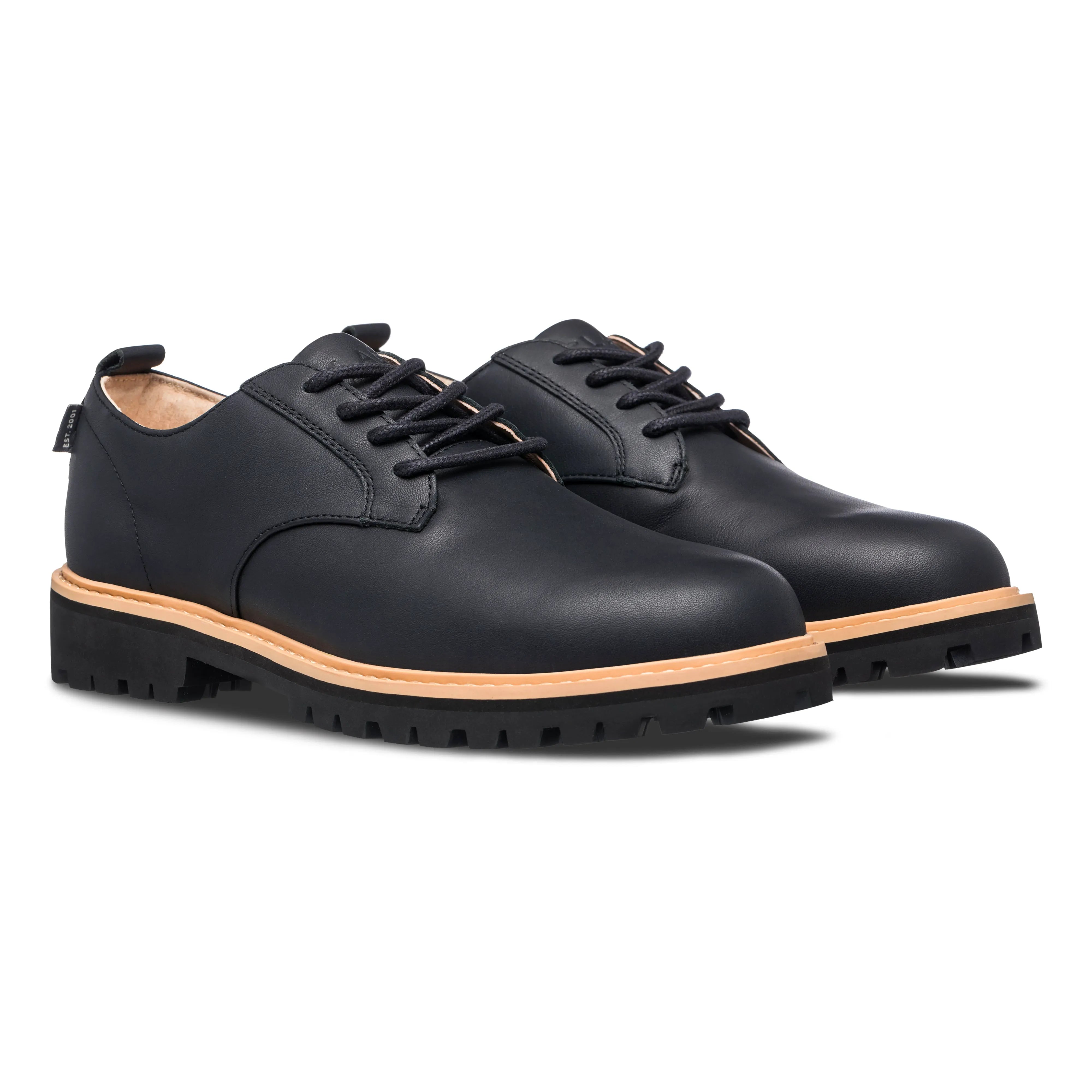 Black Natural Leather