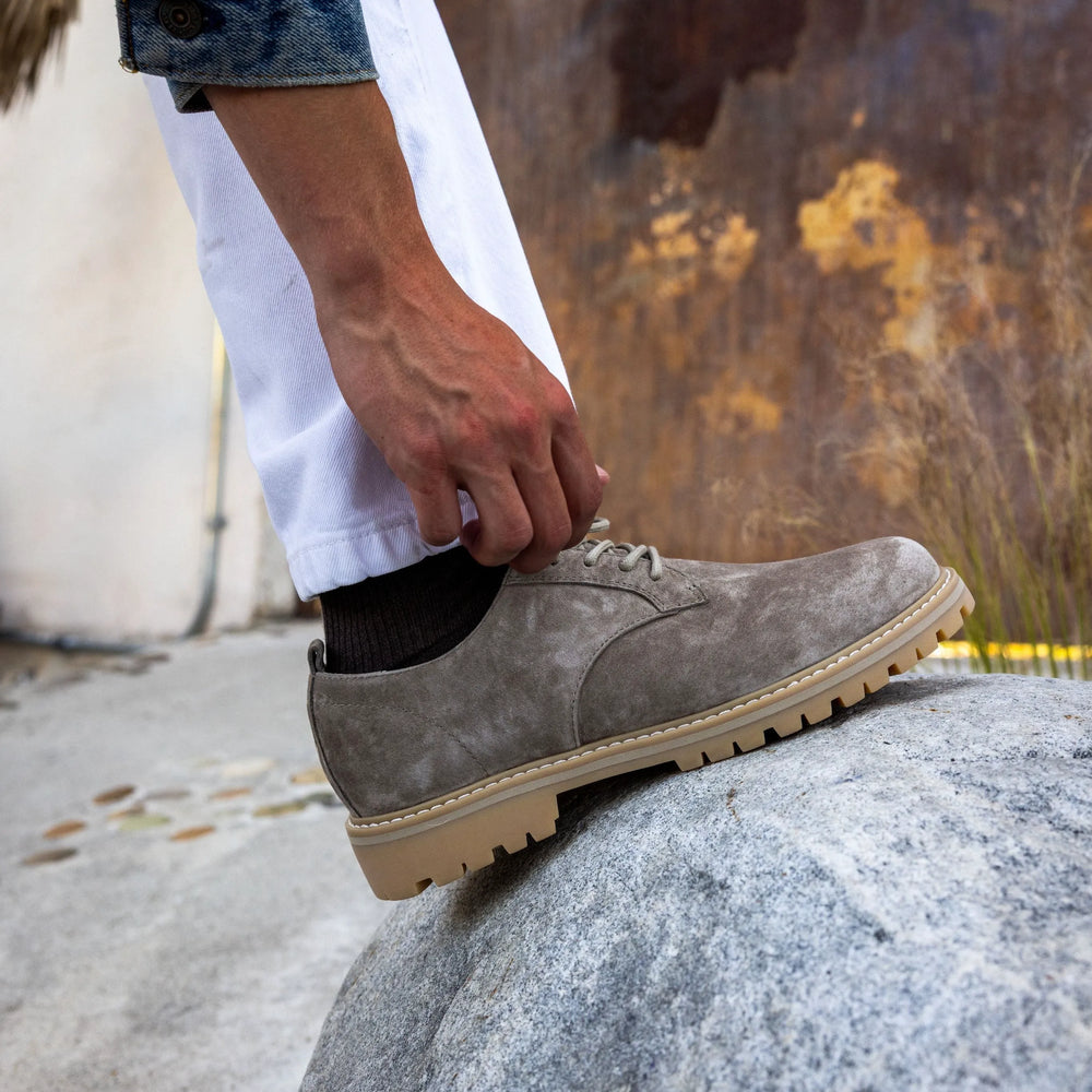 Silver Mink Suede