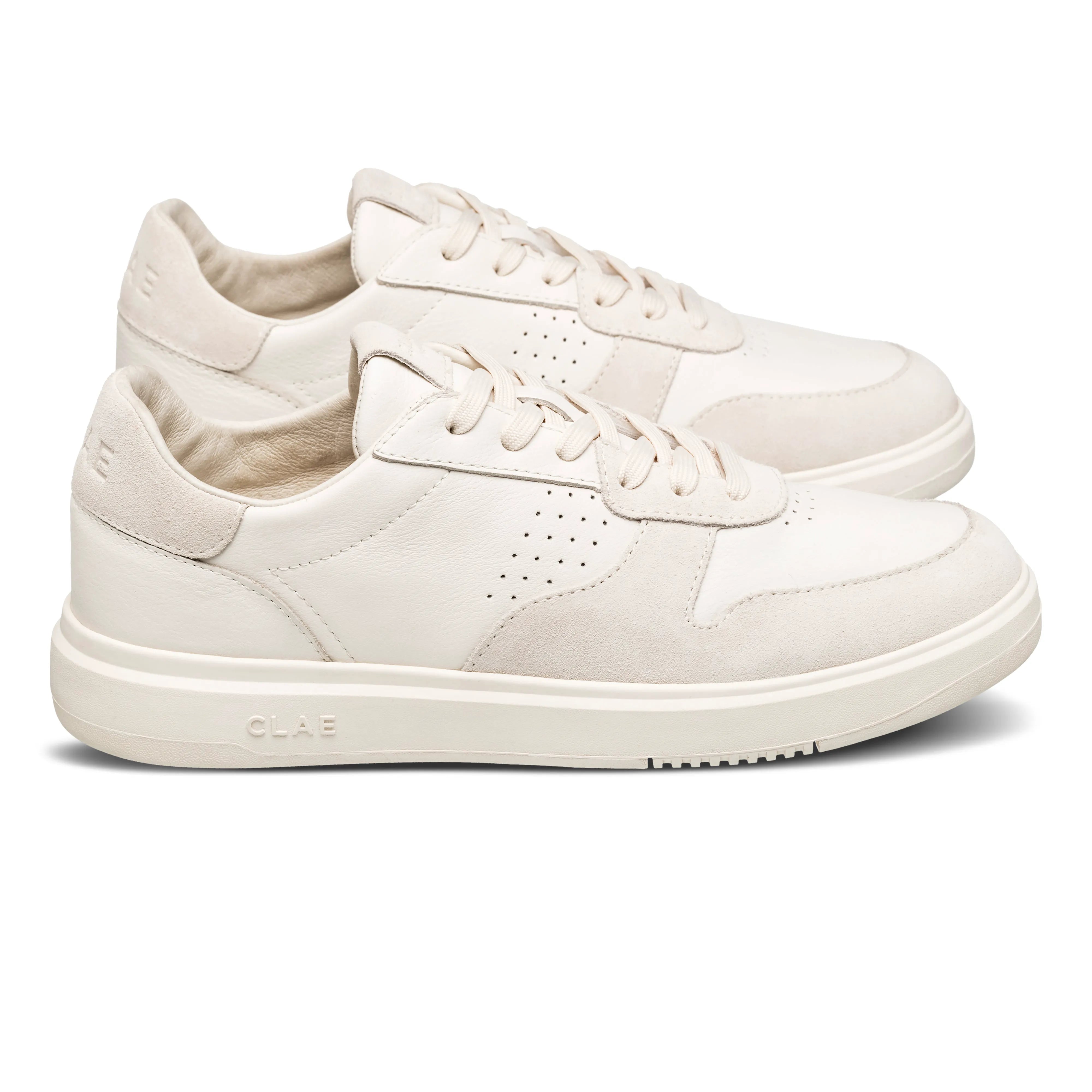 Triple Off-White Leather