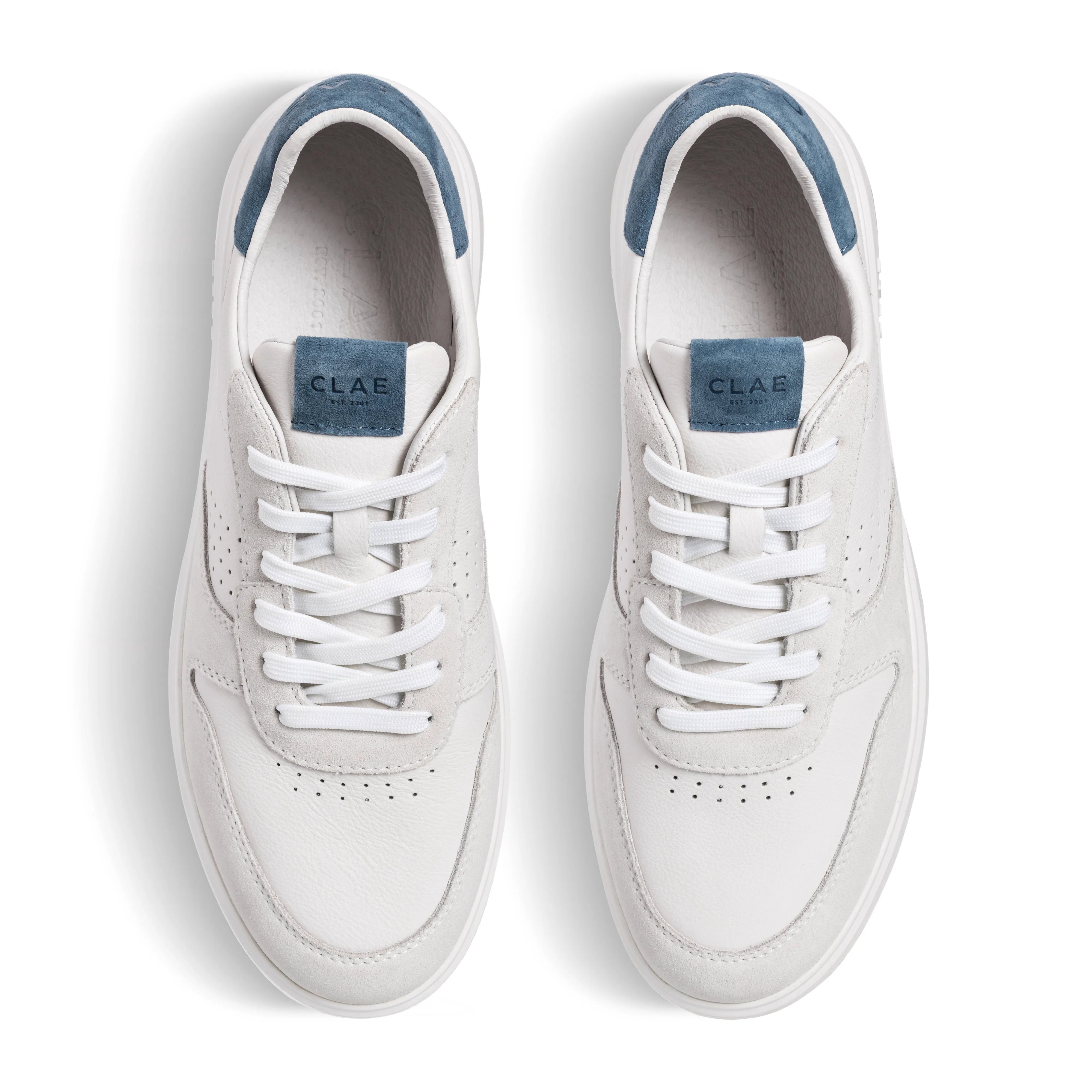 White Leather Blue Mirage